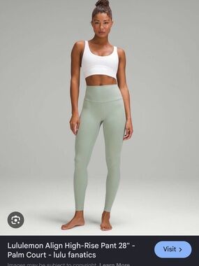 Lululemon Align leggings with pockets in shade Palm Court